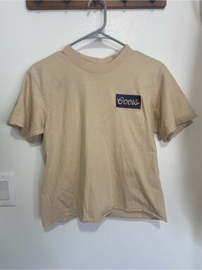 Coors Banquet Logo Tee in Light Tan